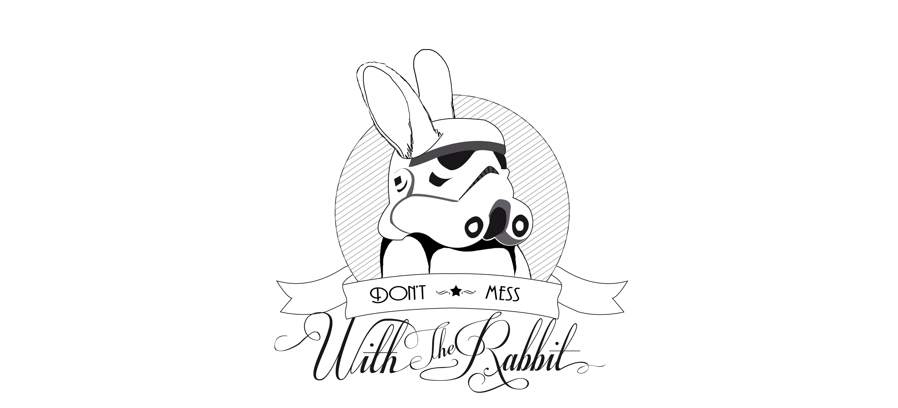 don't mess with the rabbit - logo Stormbunny